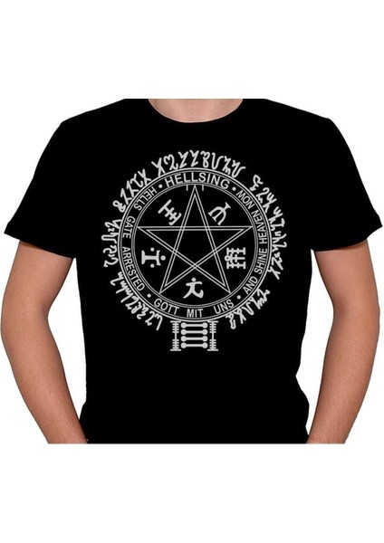 Pentagram Hellsing Music Band Tişört T-Shirt indirimleri