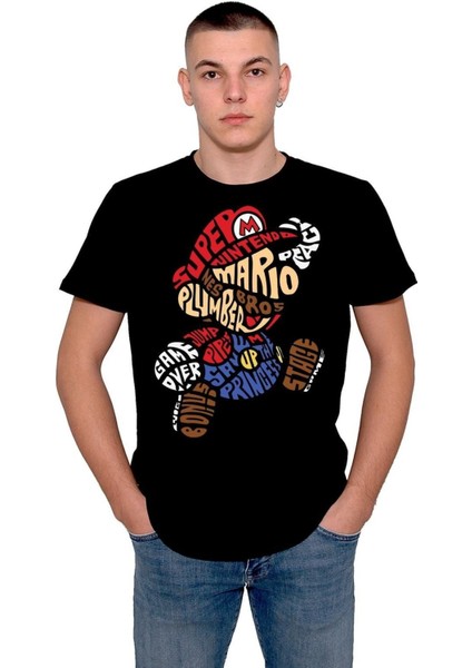 Super Mario Game Ateri Kaset Tişört T-Shirt