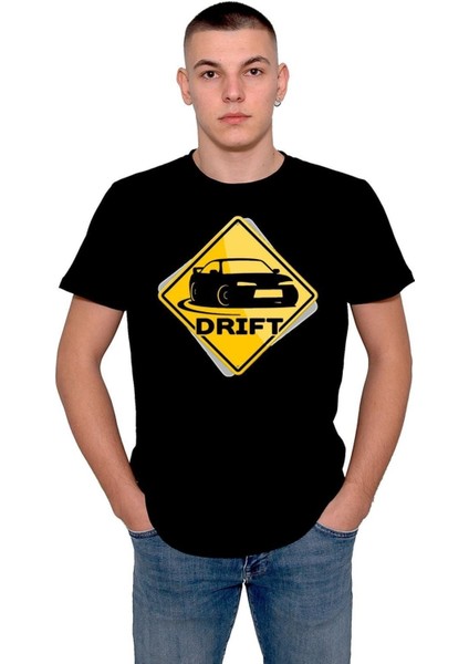 Drift Roll Adrenalin Arka Itiş Tişört T-Shirt