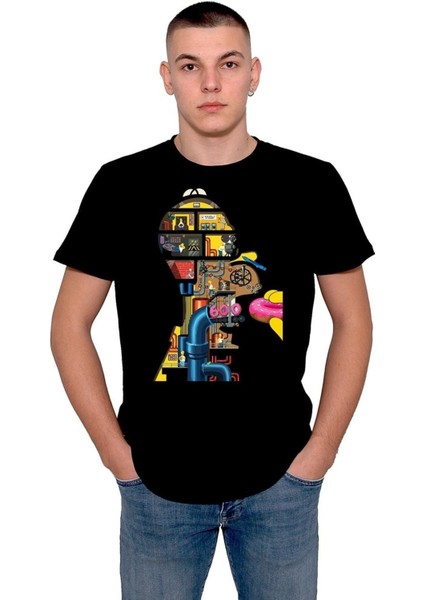 Simpson Donut Machine Simpsonlar Tişört T-Shirt