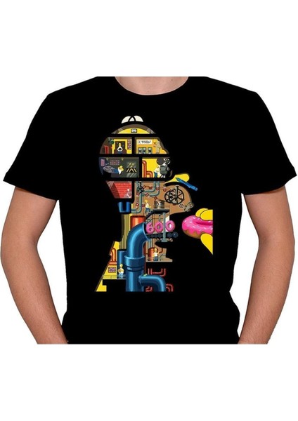 Simpson Donut Machine Simpsonlar Tişört T-Shirt