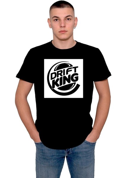 Drift King Roll Yarış Araba Tişört T-Shirt