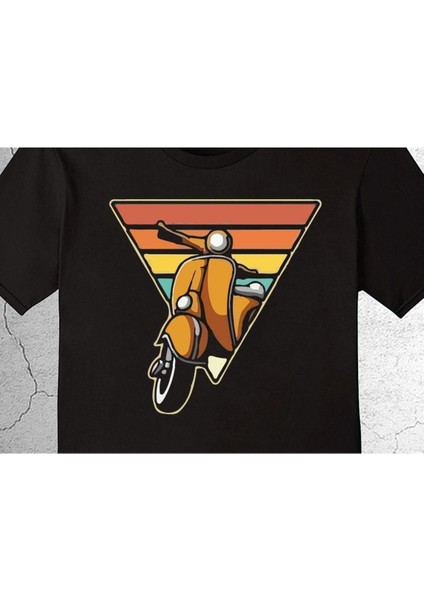 Vespa Motor Motocycle Retro Tişört Çocuk T-Shirt fiyatları