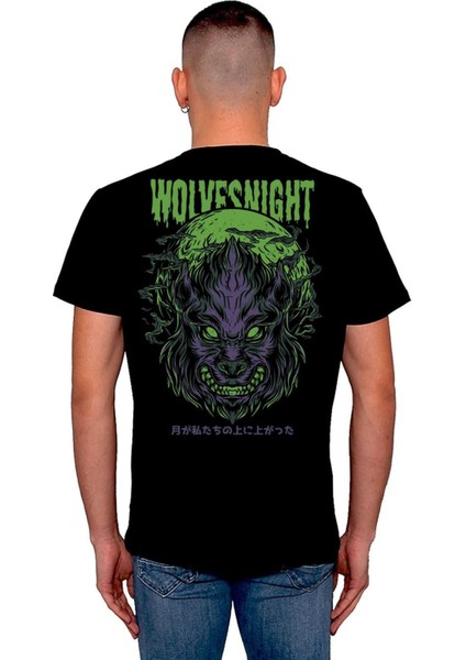 Wolves Night Wolf Tişört T-Shirt