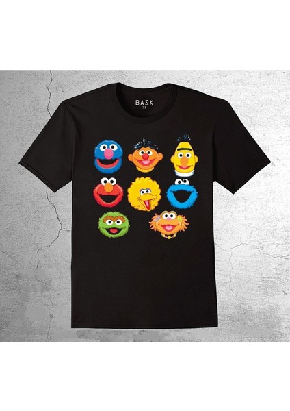 Susam Sokağı Cookie Kurabiye Canavarları Tişört Çocuk T-Shirt