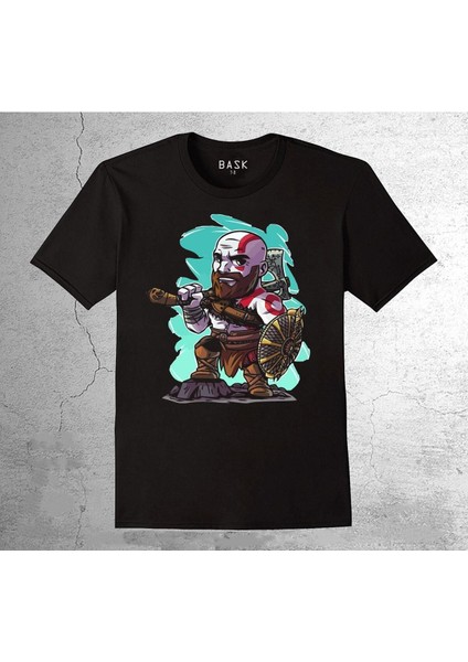 God Of War Kratos Kalkan Balta Game Tişört Çocuk T-Shirt