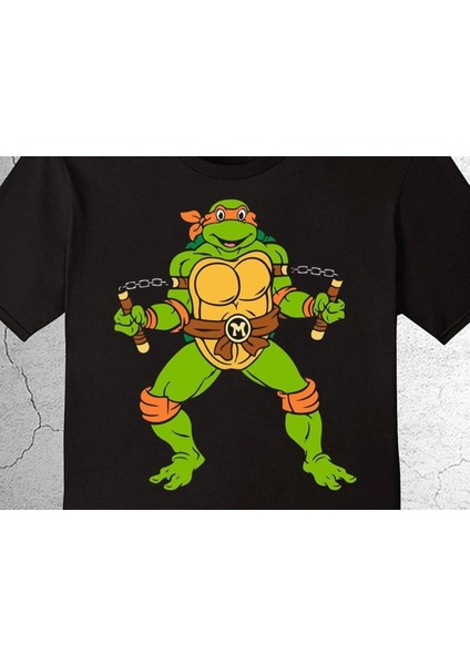 Ninja Kaplumbağalar Michaelangeloninja Turtles Tişört Çocuk T-Shirt