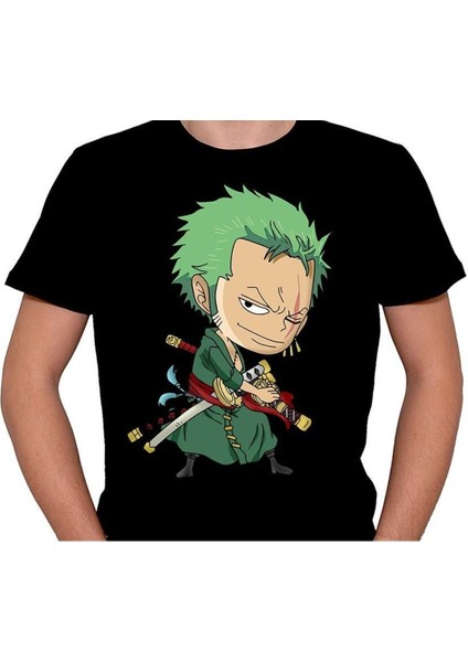 Roronoa Zoro Logo Animasyon Tişört T-SHIRTBSK01-231SÖ Roronoa Zoro Logo Animasyon Tişört Unis