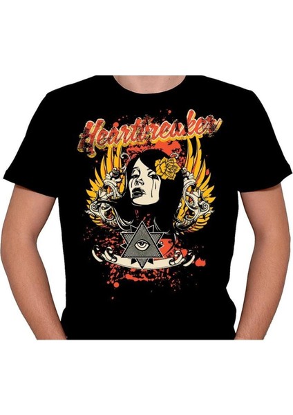 Heart Girl Flower Retro Tişört T-Shirt fiyatları