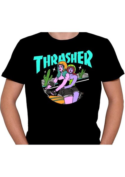 Thrasher Juxtapoz Magazine Robin Eisenberg Motor Tişört T-Shirt fiyatları