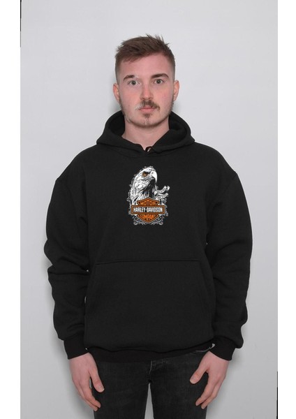 Harley Davidson Orange Bar Sweatshirt Kapüşonlu Hoodie fırsatları
