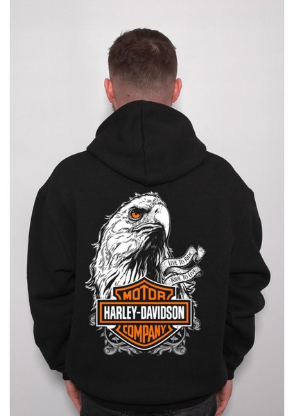 Harley Davidson Orange Bar Sweatshirt Kapüşonlu Hoodie indirimleri