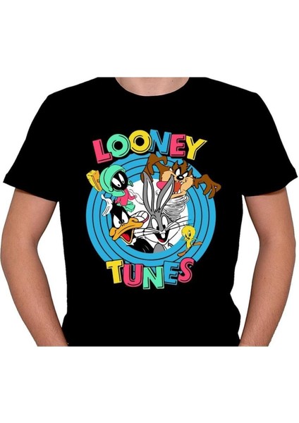 Looney Tunes Çizgi Film Tazz Bugs Bunny Duffy Duck Tişört T-Shirt