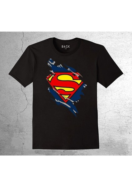 Superman Süpermen Çelik Adam Kahraman Tişört Çocuk T-Shirt