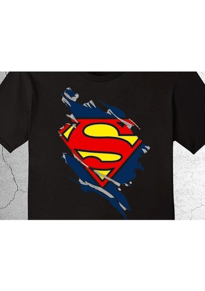 Superman Süpermen Çelik Adam Kahraman Tişört Çocuk T-Shirt
