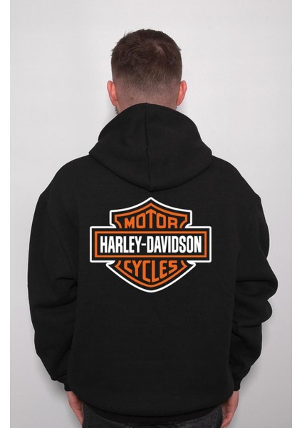 Harley Davidson Orange Bar Motorcycle Sweatshirt Kapüşonlu Hoodie fiyatları