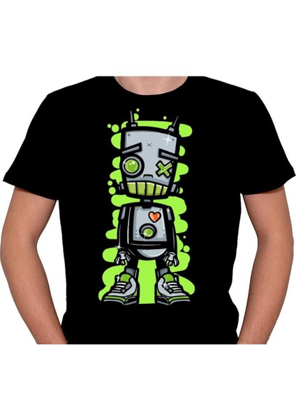 Robot Robotic Green Yeşil Tişört T-Shirt fiyatları
