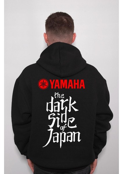 Yamaha Dark Side Japan Japanese Motosport's Racing Yarış Sweatshirt Kapüşonlu Hoodie