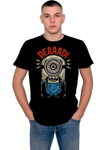 Minions Dead Minyon Tek Gözlü Tişört T-Shirt
