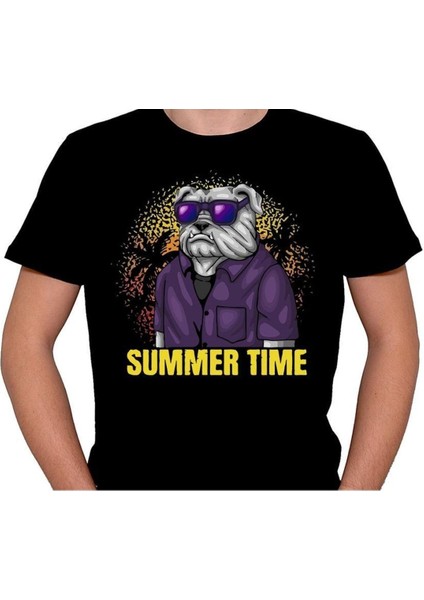 Summer Time Dog Pitbull Paradise Tişört T-Shirt fiyatları