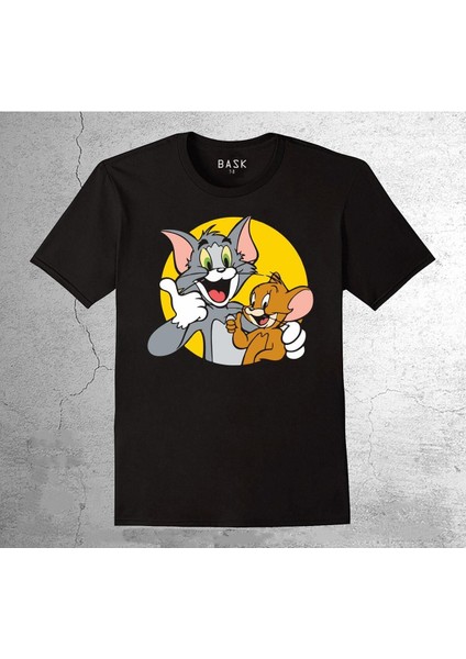 Tom And Jerry Cartoon Network Fare Kedi Tişört Çocuk T-Shirt