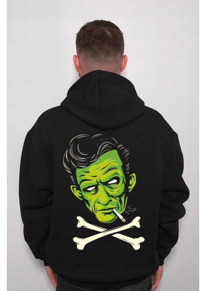 Johnny Cash Frankenstein Psycho Sweatshirt Kapüşonlu Hoodie fiyatları
