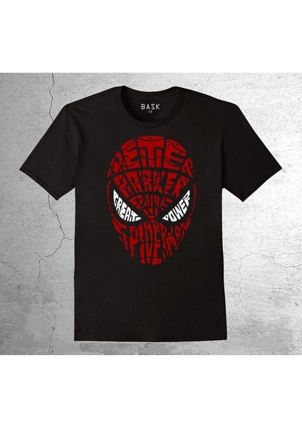 Spiderman Örümcek Adam Mask Tişört Çocuk T-Shirt