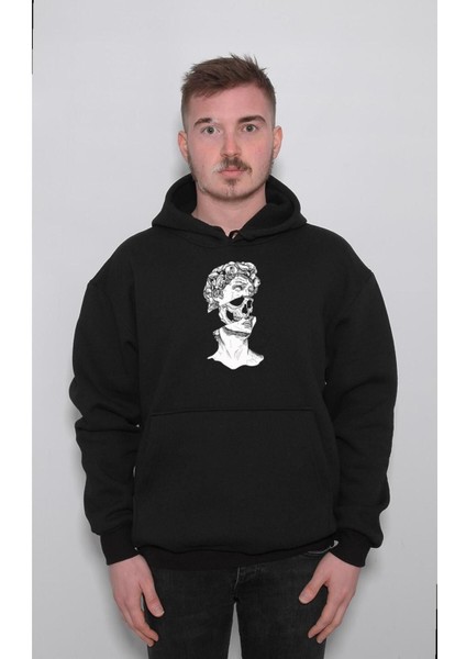 Kuru Kafa Skull Grecee Heykel Sweatshirt Kapüşonlu Hoodie