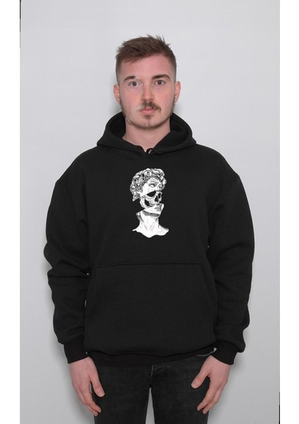 Kuru Kafa Skull Grecee Heykel Sweatshirt Kapüşonlu Hoodie