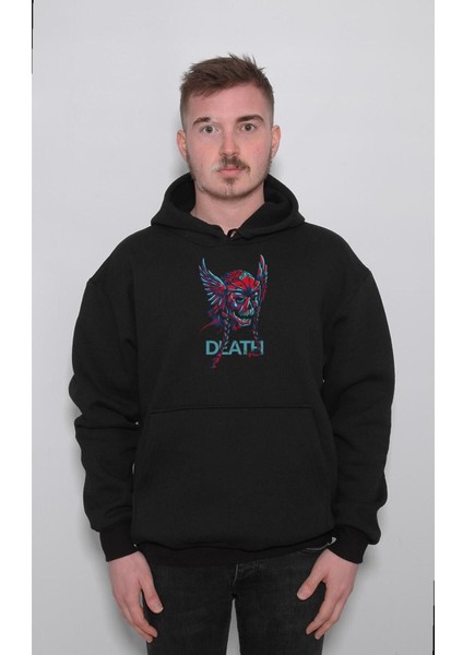 Skull Death Fly Viking Sweatshirt Kapüşonlu Hoodie