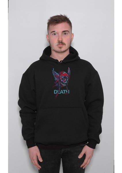 Skull Death Fly Viking Sweatshirt Kapüşonlu Hoodie