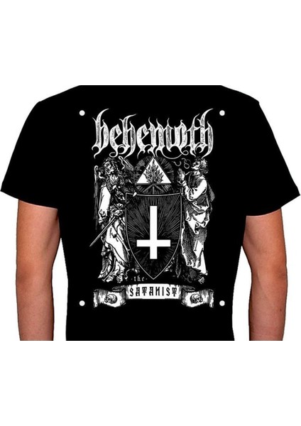 Behemoth Satanist Haç Koç Kafası Tişört T-Shirt