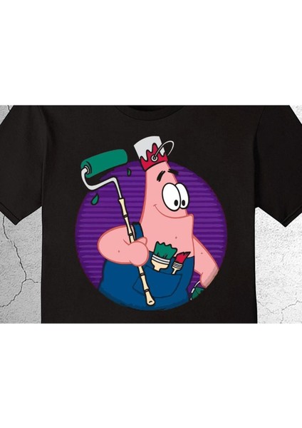 Padtrick Sünger Bob Boyacı Tişört Çocuk T-Shirt