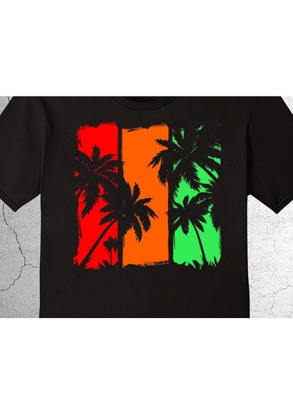 Palmiye Yaz Summer Deniz Kum Güneş Holiday Tişört Çocuk T-Shirt fiyatları