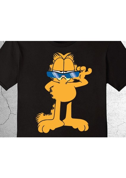 Garfield Cat Gözlüklü Kedi Hippi Tişört Çocuk T-Shirt fiyatları