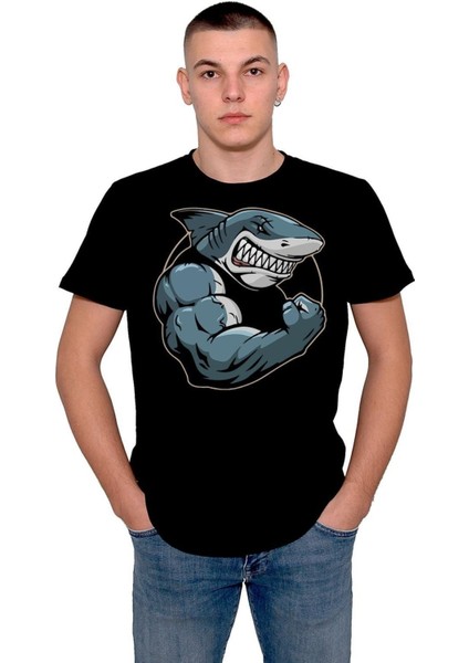 Shark Köpek Balığı Gym Fitness Body Building Tişört T-Shirt