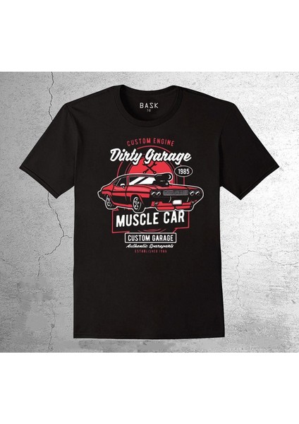 Mustang Muscle Car Drag Classic Araba Tişört Çocuk T-Shirt