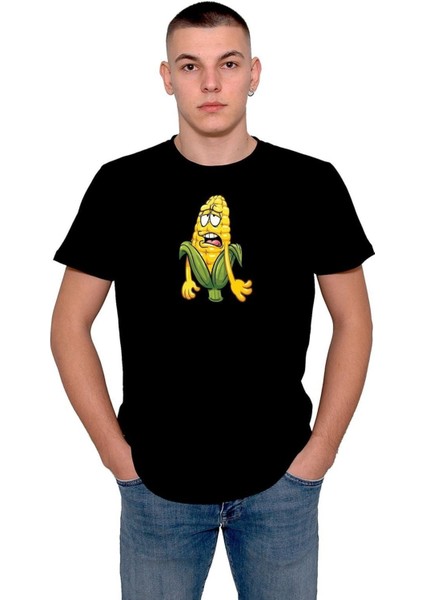 Mısır Yorgun Popcorn Solgun Tişört T-Shirt