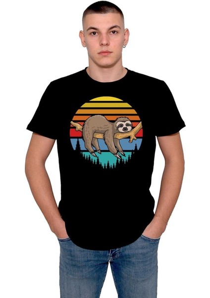 Rakun Uykucu Rackun Retro Tişört T-Shirt