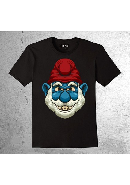 Şirinler Şirin Baba Red Beard Tişört Çocuk T-Shirt