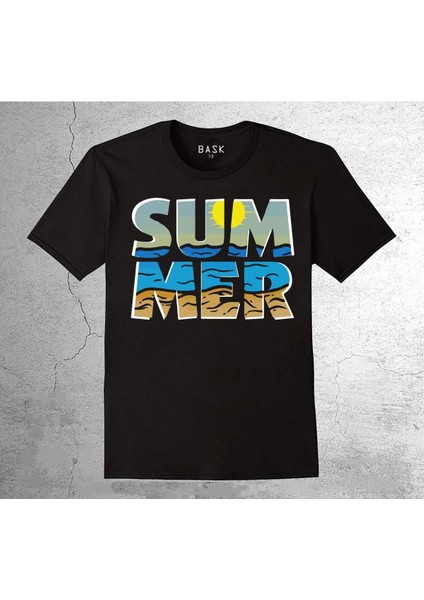 Summer Yaz Swiming Deniz Kum Güneş Tişört Çocuk T-Shirt