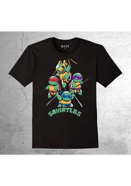 Squirtles Ninja Kaplumbağalar Tişört Çocuk T-Shirt