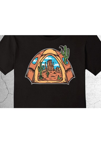 Camp Camping Çadır Çöl Kamp Tişört Çocuk T-Shirt fiyatları