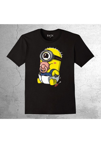 Baby Minion Bebek Minyon Muz Kraliyeti Tişört Çocuk T-Shirt