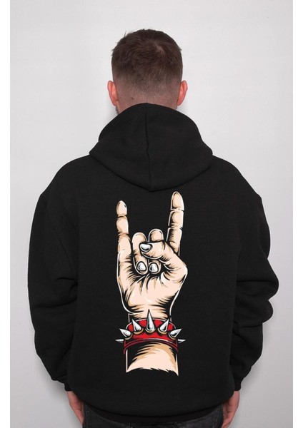 Rock And Roll Heavy Metal Bileklik Müzik Music Sweatshirt Kapüşonlu Hoodie fiyatları