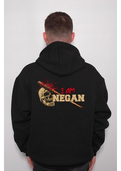 I Am Negan The Walking Dead Yürüyen Ölüler Sweatshirt Kapüşonlu Hoodie