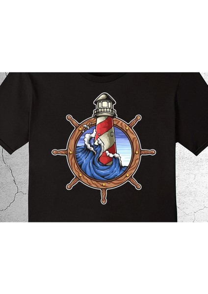 Dümen Deniz Feneri Kaptan Captain Tişört Çocuk T-Shirt