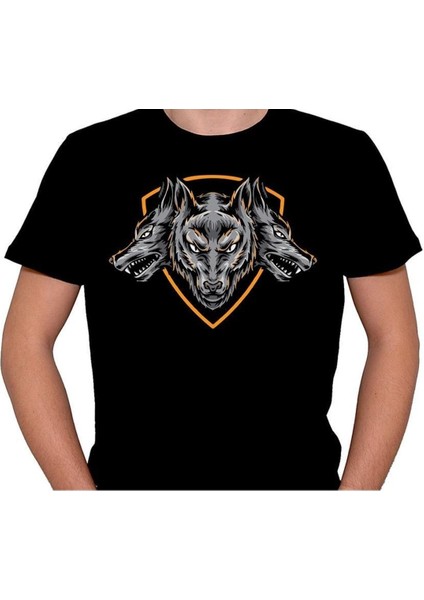 Wolf Kurt 3 Kafa Kurt Bozkurt Tişört T-Shirt fiyatları