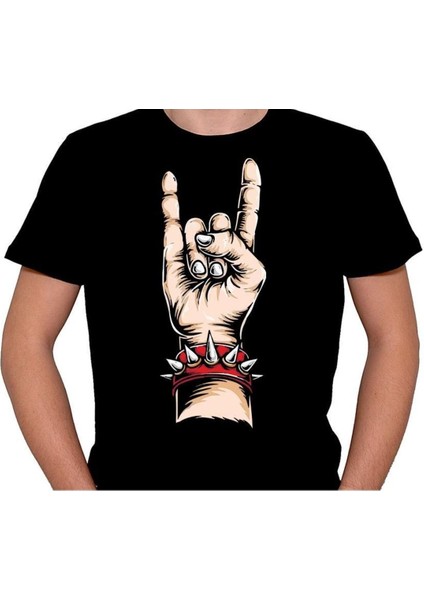Rock And Roll Heavy Metal Bileklik Müzik Music Tişört T-Shirt fiyatları