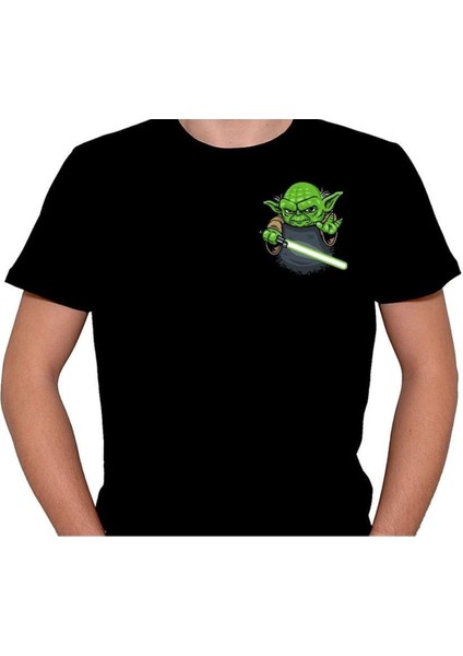 Yoda Işın Kılıcı Star Wars Cep Logo Tişört T-Shirt fiyatları